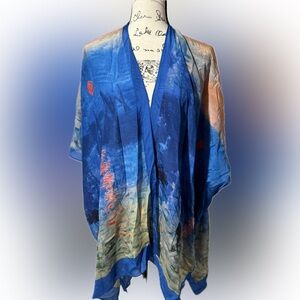 VIOLETTE PURE SILK CAFTAN NWT ONE SIZE